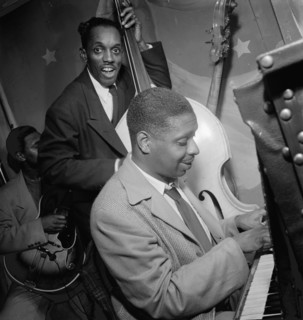 Portrait of Jimmy Jones, John (O.) Levy, and Al Casey(?), Pied Piper, New York, N.Y., ca. Sept. 1947 Creator: William Paul Gottlieb.