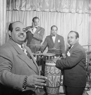 Portrait of Noro Morales, Ismael Morales, and Humberto López Morales, Glen Island Casino, N.Y., 1947 Creator: William Paul Gottlieb.