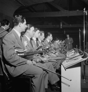 Portrait of Bill Cogliano, Joseph Kowalewski, Carl Ottobrino, Stanley Kraft...New York, N.Y., 1947.  Creator: William Paul Gottlieb.