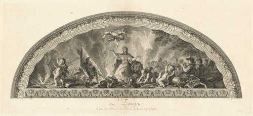 L'Espagne Cintre du Salon de la Paix sur l'Arcade de la Galerie (Spain, Center...) [pl. 47], pub.175