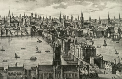 The Old Bridge, The Only Bridge Over the Thames Until 1750, Stood for Six and a Half Cent...', 1937
