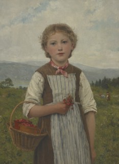 La Mariette aux fraises, 1884. Creator: Anker, Albert (1831-1910).