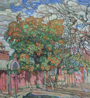 A City View. Autumn, 1914. Creator: Manievich (Manevich), Abraham (Abram) (1883-1942).