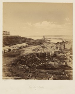View of the Docks. From: Souvenir de la Guerre de Crimee, 1855. Creator: Méhédin, Léon-Eugène (1828-1905).