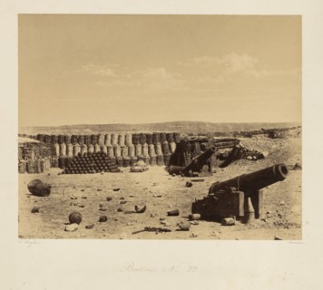 Battery No. 22. From: Souvenir de la Guerre de Crimee, 1855. Creator: Langlois, Jean-Charles (1789-1870).