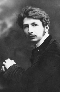 Portrait of the poet Sergei Mitrofanovich Gorodetsky (1884-1967), 1910s. Creator: Bulla, Karl Karlovich (1853-1929).
