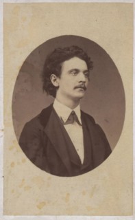 Portrait of the cellist and composer David Popper (1843-1913), 1867. Creator: Photo studio Max Auerbach.