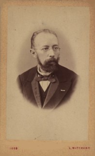 Portrait of the librettist and composer Franz Friedrich Richard Genée (1823-1895), 1869. Creator: Photo studio Leopold Wittmann.