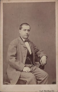 Portrait of the Composer Vincenzo Fioravanti (1799-1877), c. 1850. Creator: Mahlknecht, Carl (Karl) (1810-1893).