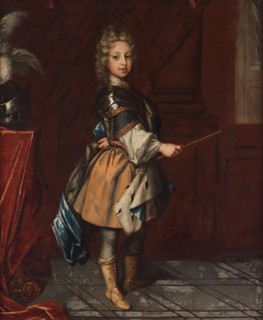 Portrait of Duke Charles Frederick of Holstein-Gottorp (1700-1739) as child. Creator: Krafft, David, von (1655-1724).