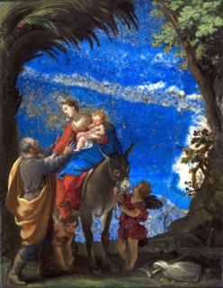 The Rest on the Flight into Egypt, c. 1629-1630. Creator: Stella, Jacques (1596-1657).