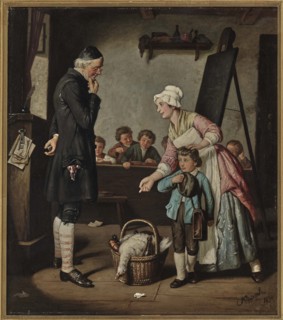 A little gift, 1874. Creator: Bach, Alois (1809-1893).