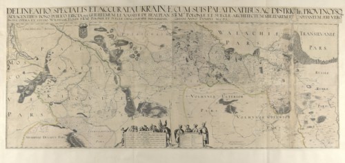 Map of Ukraine, 1650. Creator: Le Vasseur de Beauplan, Guillaume (ca 1600-1673).