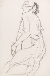 Lovers, 1913. Creator: Schiele, Egon (1890-1918).