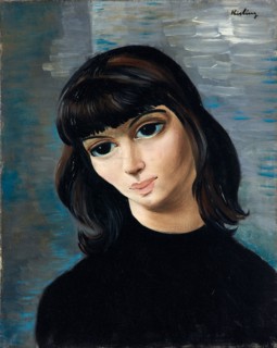 Jeune femme brune , c. 1940. Creator: Kisling, Moïse (1891-1953).