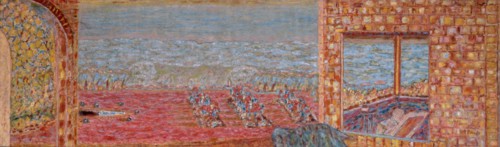 The terrace in the sunlight (La Terrasse en soleillée), 1939-1946. Creator: Bonnard, Pierre (1867-1947).