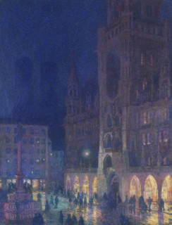 Munich, Marienplatz, 1908. Creator: Palmié, Charles Johann (1863-1911).
