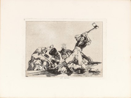 Los Desastres de la Guerra (The Disasters of War), Plate 3: Lo mismo (The same) , 1810s. Creator: Goya, Francisco, de (1746-1828).