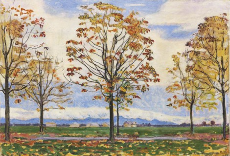 Chestnut avenue near Biberist, 1898. Creator: Hodler, Ferdinand (1853-1918).