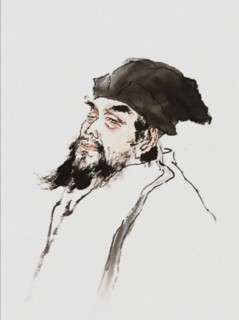 Portrait of the poet Feng Menglong (1574-1646). Creator: Anonymous.