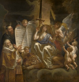 Human Law Founded on the Divine Justice, 1665. Creator: Jordaens, Jacob (1593-1678).