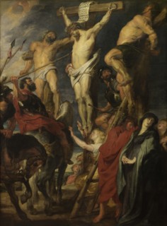 Christ on the Cross. "Le coup de lance" , 1620. Creator: Dyck, Sir Anthony van (1599-1641).