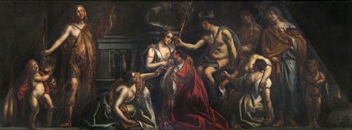 Industry en Trade Promote the Flowering of Art, 1663-1665. Creator: Jordaens, Jacob (1593-1678).