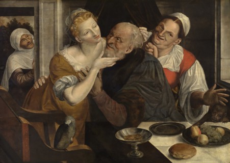 The Ill matched Couple, 16th century. Creator: Massys (Matsys), Jan (1510-1575).