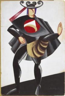 Costume design for the theatre play Romeo and Juliet by W. Shakespeare, 1921. Creator: Exter, Alexandra Alexandrovna (1882-1949).