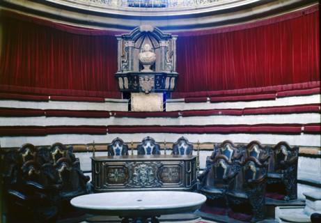 Royal Academy of Surgery and Medicine, interior of the circular hall, 1761. Creator: Ventura Rodriguez (1717-1785).