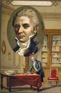 Volta, Alexander count of (1745 - 1827), Italian physicist, inventor of the electric battery. Creator: Unknown.