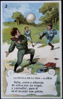 Collection of stickers 'Scale of life' number 3, 20th century. Creator: Mestres, Apeles (1854 - 1936).
