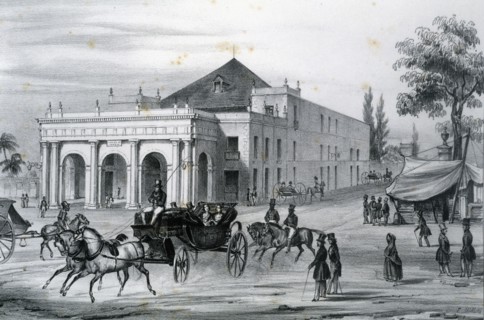 Theater of Tacón in Havana, 1840. Creator: Mialhe, Federico (1810-1881).