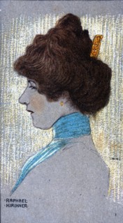 Bust of a woman, 1902. Creator: Kirchner, Raphael (1876-1917).