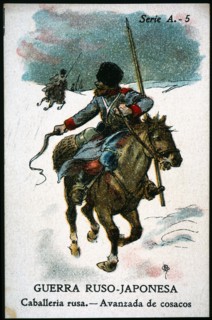 Drawing for a sticker of the Russian-Japanese War series, 1905. Creator: Mestres, Apeles. (1854-1936).