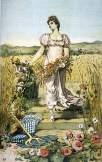 Poster with 'Allegory of Summer', 1889. Creator: Mendez Bringas, Narciso (1866-1933).