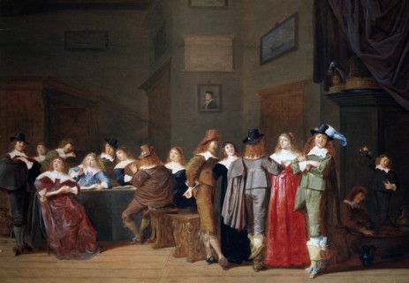 Gallant Scene in an interior, 1644. Creator: Hals, Dirck (1591 - 1656).