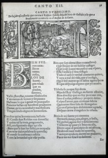 I sing twelve and engraving of the rare edition of 'Orlando Furioso', 1557-1558. Creator: Ariosto, Ludovico (1474 - 1533).