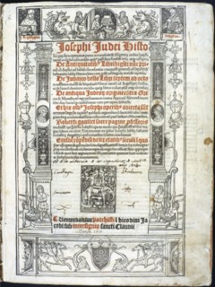 Cover of 'Josephi Judei Historici', parchment of the time by Josephus Flavius (37 AD-100 AD), 1510. Creator: Josefo, Flavio (37dC- 100 dC).