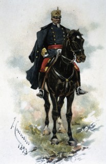 'General on horseback', 1893. Creator: Cusachs i Cusachs, José. (1851-1908).