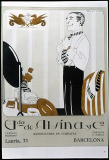 House Advertising Vda. de Alsina y Cia. de Barcelona, manufactures of ties, shirts, collars..., 1921 Creator: Roqueta Ramón (1888-1933).