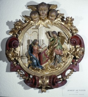 Annunciation of the Virgin, from the Choir of the Cathedral of Manresa, 1715.. Creator: Sunyer Josep (1673-1751).