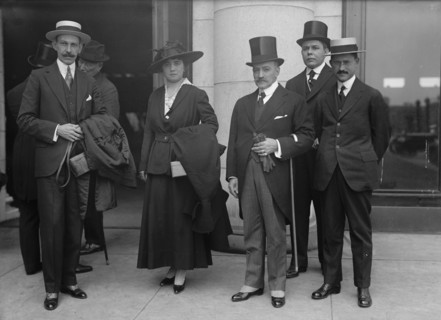 Cuban War Mission To The U.S. General Jose Martin And Wife, And Dr. Decespedes, Minister To US, 1917 Creator: Harris & Ewing.