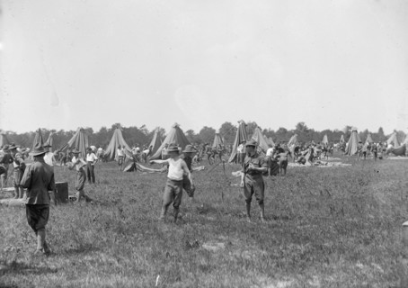 D.C. National Guard in Camp, 1915. Creator: Harris & Ewing.