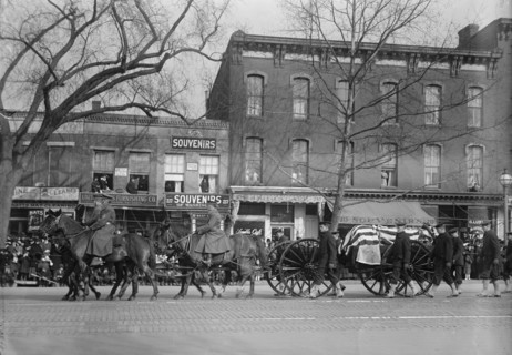 Admiral George Dewey, U.S.N. - Procession On Pennsylvania Avenue, 20 Jan 1917. Creator: Harris & Ewing.