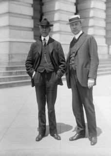 John Eversman, Newspaperman, Right, with Bascom Slemp, 1913. Creator: Harris & Ewing.