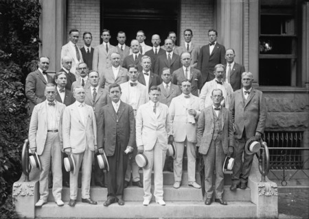 Food Administration, U.S. State Representative, Hoover, Wilbur..., 1917. Creator: Harris & Ewing.