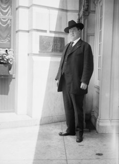 William 'Big Bill' Haywood, Labor Agitator, Leaving Shoreham Hotel, 1916. Creator: Harris & Ewing.
