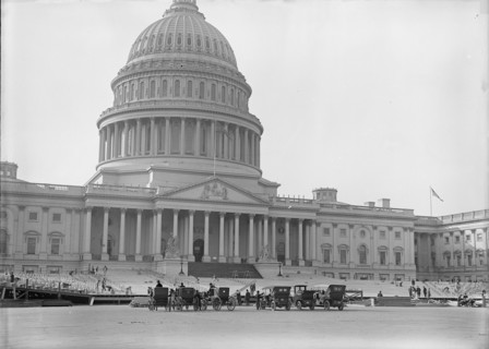 Inaugural Stands at Capitol, 1917. Creator: Harris & Ewing.