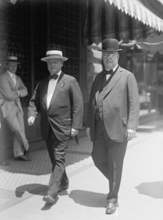 Ben Johnson, right, with Edward J. Walsh, 1916. Creator: Harris & Ewing.